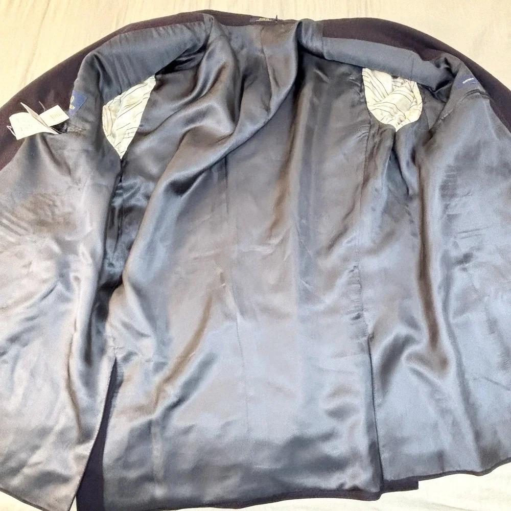 Polo Ralph Lauren Blazer Men's 46r Blue Wool